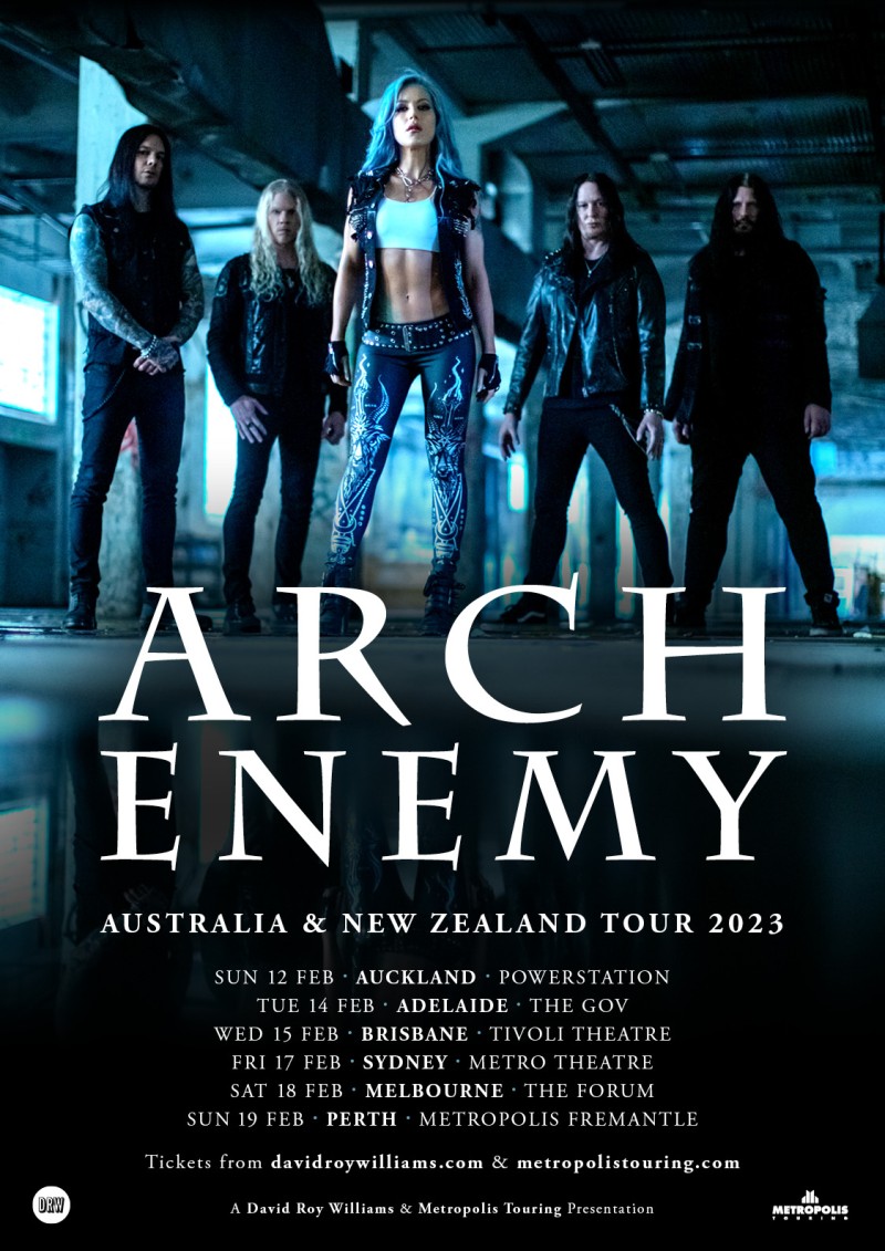 Arch Enemy Australia New Zealand 2023